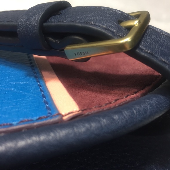 Fossil Rumi Crossbody leather bag Cabernet NWT - Picture 5 of 8